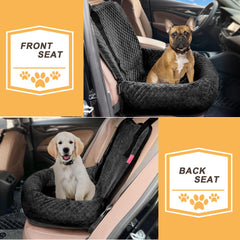 Sephyroth dog car seat inner tether enhances pet safety on the road.