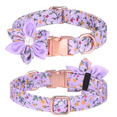 Serijoars cute girl dog collar purple adjustable-length ensures a comfortable customizable fit.