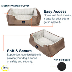 Serta Orthopedic Cuddler supportive walls ideal for curling up.