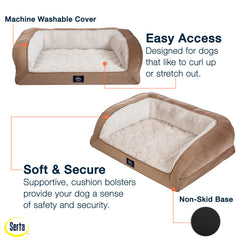 Serta Quilted Couch plush sleep surface for cozy naps.
