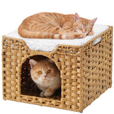 SETVSON cat bed cave assembly showing sturdy frame and quick setup benefits