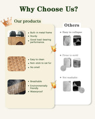 SETVSON cat house foldable-assembly enables quick setup and easy storage after use.