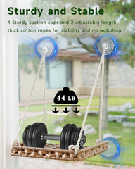 SETVSON cat window perch suction cups feature stable mounting for uninterrupted bird watching