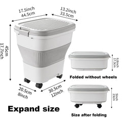 SEWIU container on four wheels for easy relocation