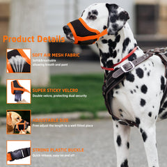 Seyezo air mesh nylon cover nose area shows breathable design for dogs