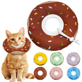 Seyezo cat cone collar soft waterproof fabric protects wounds and resists fur sticking