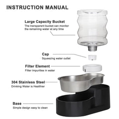 Sfozstra gravity dispenser base featuring non-slip design for stable feeding