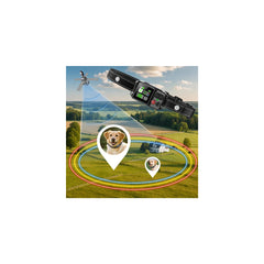 Sglyq GPS dog fence system front view shows a compact black unit for reliable boundary protection.