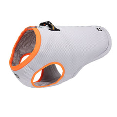 SGODA dog cooling vest gray orange X-Small front view for lightweight summer cooling
