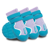 SGSPET dog shoes blue front view with waterproof paw protection for walks