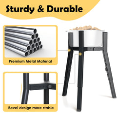 SHAINFUN Raised Dog Bowl Stand features tool-free setup for quick assembly.