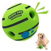 SHAKE AND LAUGH dog ball rolling shows interactive fetch training