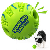 SHAKE AND LAUGH spiky-ball front-view highlighting textured spikes for engaging chew play.
