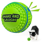 SHAKE AND LAUGH spiky ball straight 10cm ideal for training and fetch with a bite-resistant edge.