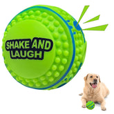 Shake and Laugh spiky-ball teeth-cleaning closeup shows spike design that aids cleaning during play.
