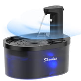 Shandus wireless cat water fountain front view ultra quiet operation for a calm home