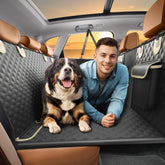 SHARLOVY back-seat extender provides extra space for dogs on car trips