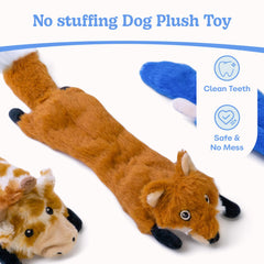 Sharlovy crinkle-squeaky dog toy illustrates engaging sounds during play.