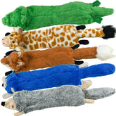 SHARLOVY fox toy with squeaker and crinkle for curious interactive play and mental stimulation