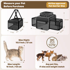 Sharlovy privacy curtains silent travel calms pet in busy environments