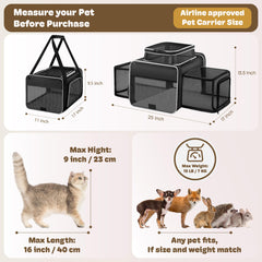 SHARLOVY roll-down curtains provide private travel space for pets