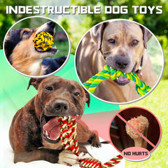 SHARLOVY rope-ball toy designed for durable chew sessions and mouth-friendly teething relief.