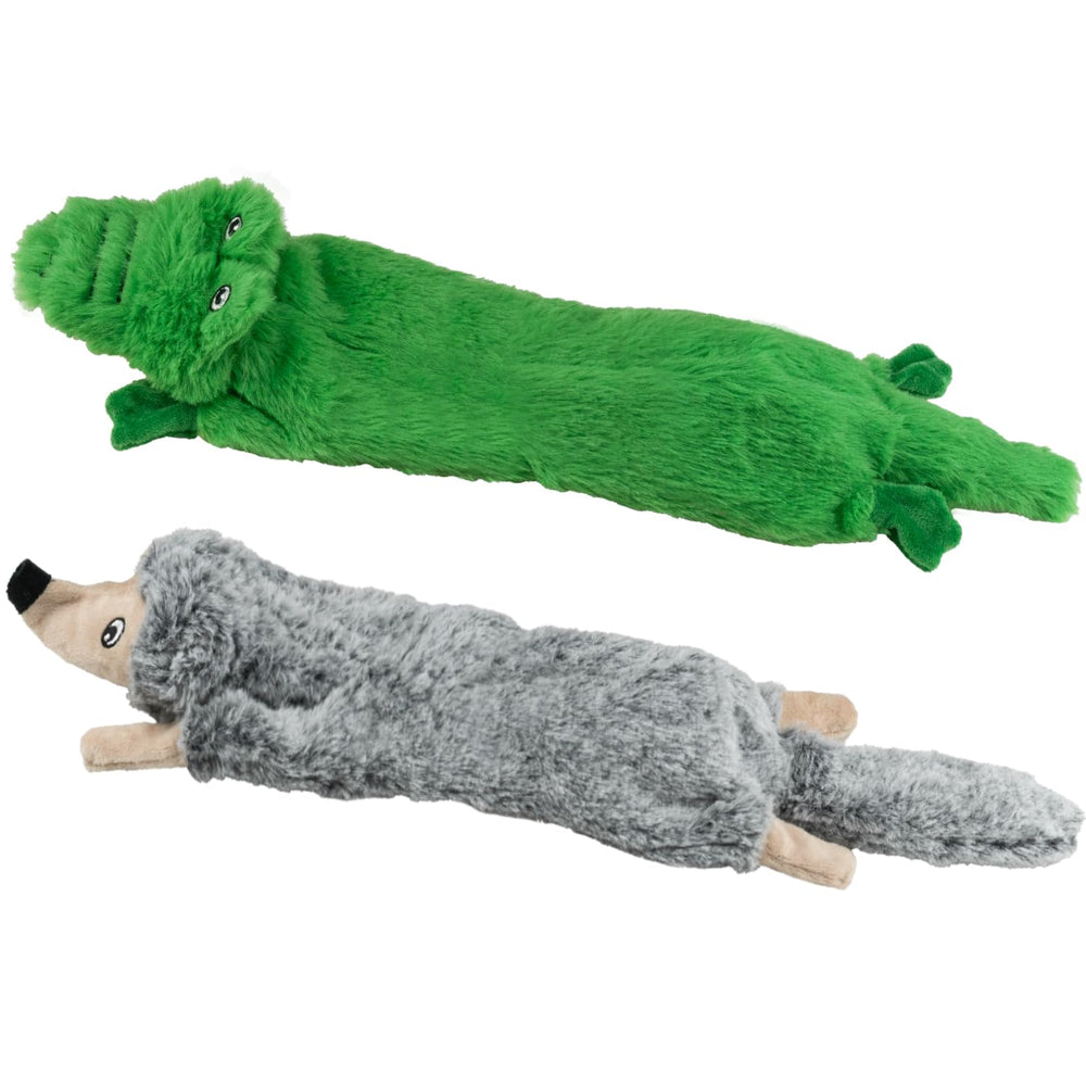 SHARLOVY dog squeaky toy fox - engaging sounds for active play and teething.