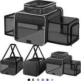 Sharlovy top-and-2-sides expandable cat carrier overview for airline travel
