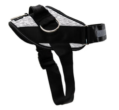 ShawnCo Essential Dog Harness Arctic Camo front view ensures secure daily-walk comfort.