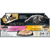 Sheba Perfect Portions Bistro chicken-alfredo tray closeup for ready-to-serve meals