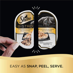 Sheba Perfect Portions Bistro two-serving trays illustrate precise portions