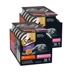 Sheba Perfect Portions chicken entree pate in a tray, protein-rich cat meal.