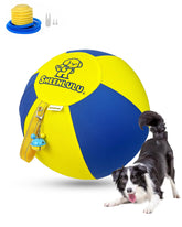 SHEENLULU Herding Ball 18-inch with handle and bell for engaging outdoor play.