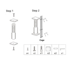 SHENGOCASE cage assembly post showing quick setup inside cages.