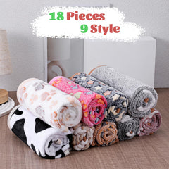 SHENLIU elephant pattern blanket emphasizes soft warmth in pet sleep spaces.
