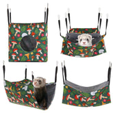 SHENLIU ferret hammock square nest offers cozy resting space for small pets