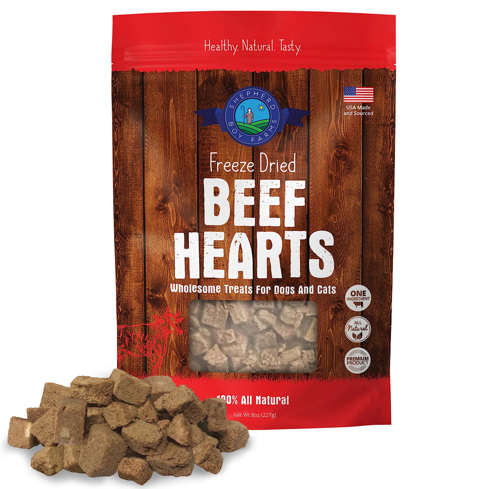 Shepherd Boy Farms beef-heart-treat-piece shows a single-ingredient high-protein reward.