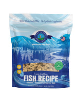 Shepherd Boy Farms packaging shows Fish Medley for complete daily nutrition