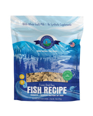 Shepherd Boy Farms packaging shows Fish Medley for complete daily nutrition