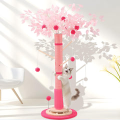 Sheripet 45inch cat scratching post in pink offers tall vertical stretch for active indoor cats.
