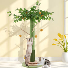 Sheripet cat scratching post with sisal post for vertical stretching and exercise.