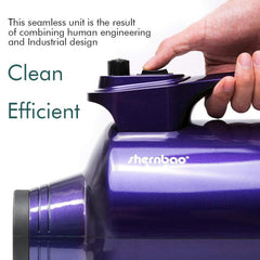 Shernbao High Velocity dryer side view showing compact housing for easy storage.