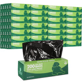 Sherr dog waste bags 50-roll box for easy pickup in public areas.