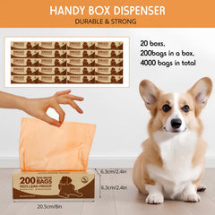 Sherr compact dispenser box allows easy one-at-a-time bag dispensing