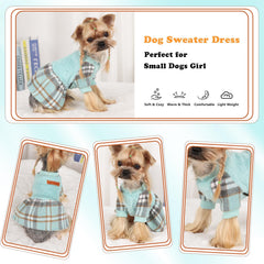 Shifenmei dog sweater turtleneck detail for extra neck warmth