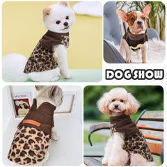 Shifenmei small-dog winter sweater plush fleece promotes soft comfort on cold days.
