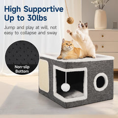 Shikha foldable cat bed for easy storage and travel