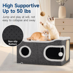 Shikha Cat Beds foldable-storage demonstrates portable setup and easy transport.