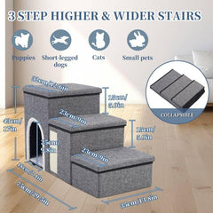 Shikha dog stairs 29.5 inch tall steps aid easy climbing