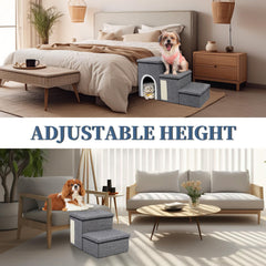 Shikha dog stairs Velcro connected steps for adjustable height
